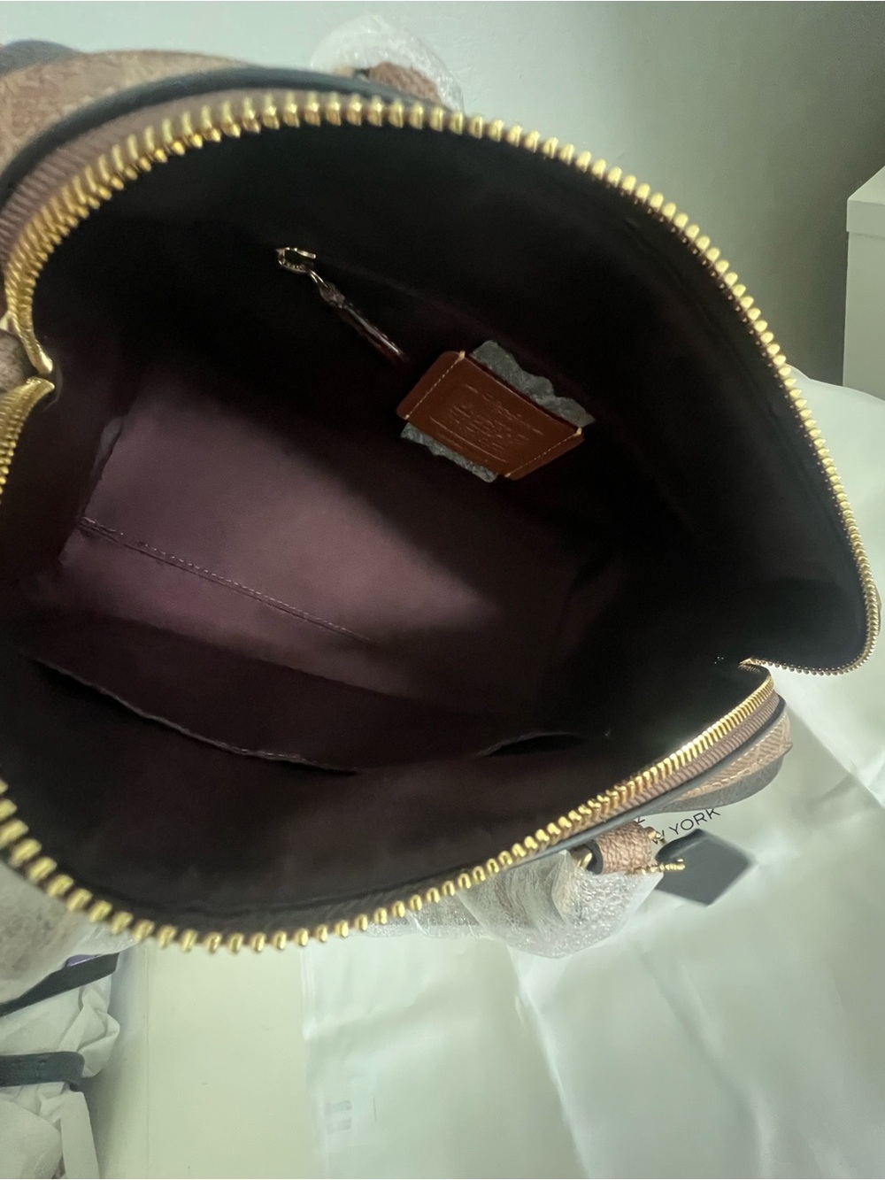 Coach Rowan Satchel Bag In Blocked Signature Canvas And Wallet - Picture 5 of 11